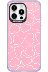 Line Heart Pink - Apple iPhone 15 Pro Max