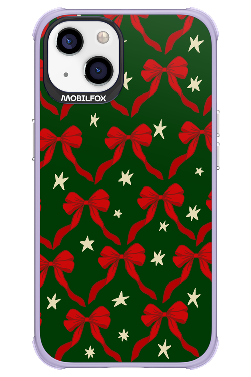 Bow & Stars (Green) - Apple iPhone 13