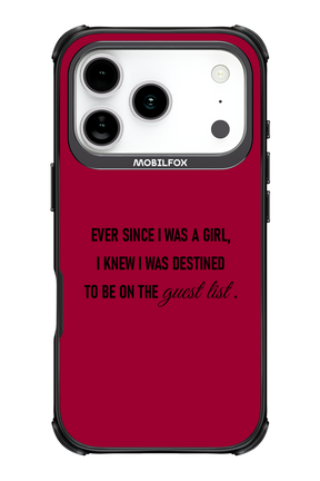 Guest List - Apple iPhone 17 Pro
