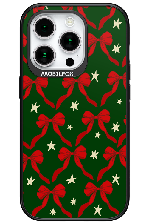 Bow & Stars (Green) - Apple iPhone 15 Pro