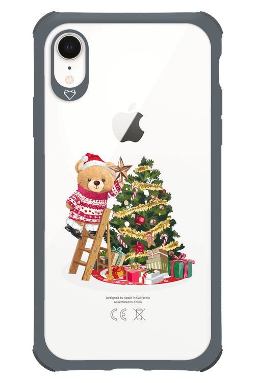 Christmas Bear (Transparent) - Apple iPhone XR