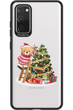 Christmas Bear (Transparent) - Samsung Galaxy S20 FE