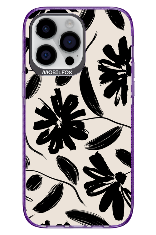Monochrome Flowerss - Apple iPhone 14 Pro Max