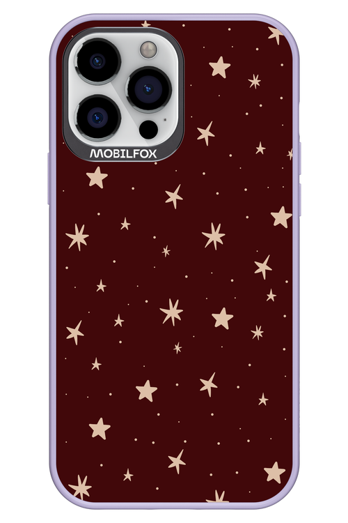 Burgundy Stars - Apple iPhone 13 Pro Max
