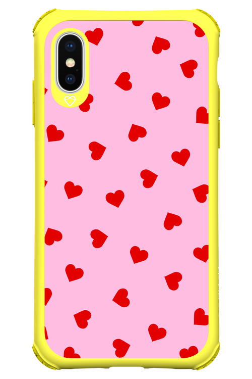 Sprinkle Heart Pink - Apple iPhone XS