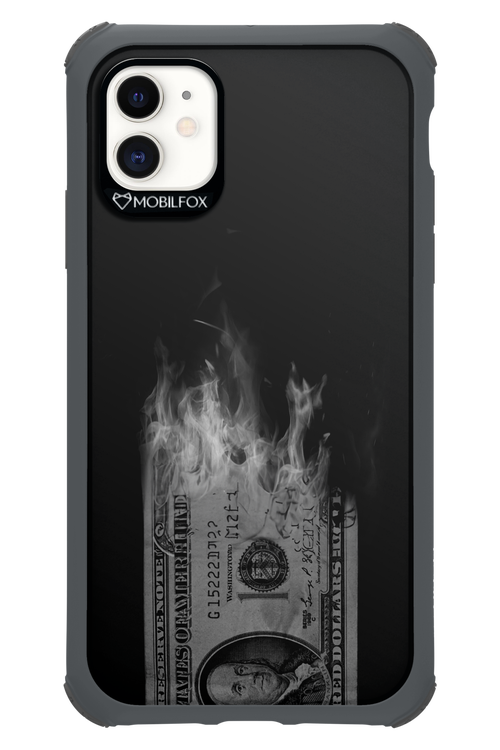 Money Burn B&W - Apple iPhone 11