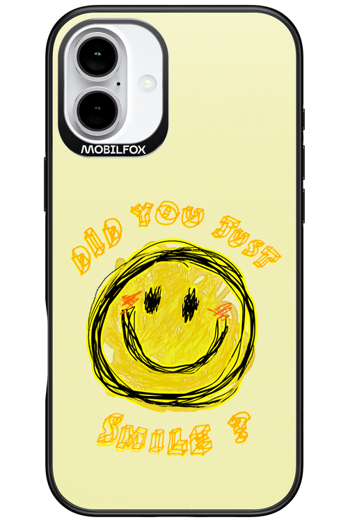 Crayon Smiley - Apple iPhone 16 Plus