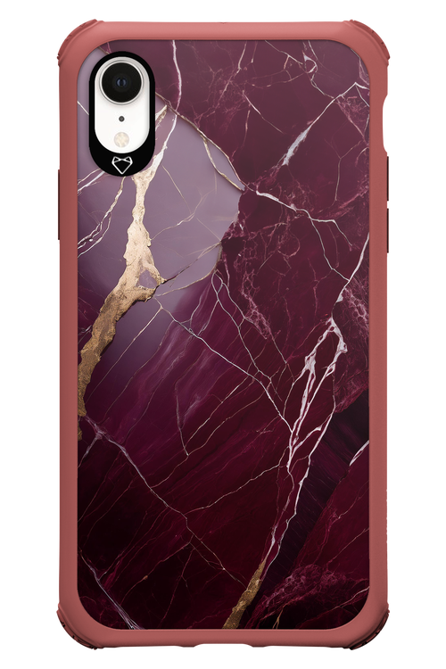 Burgundy Marble - Apple iPhone XR