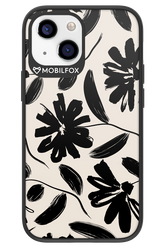 Monochrome Flowerss - Apple iPhone 13 Mini