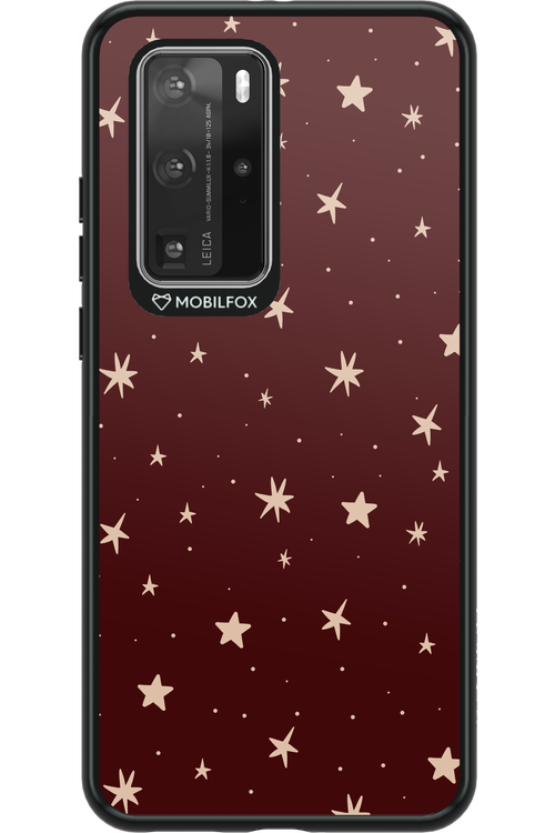 Burgundy Stars - Huawei P40 Pro
