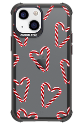 Candy Cane Hearts - Apple iPhone 13 Mini