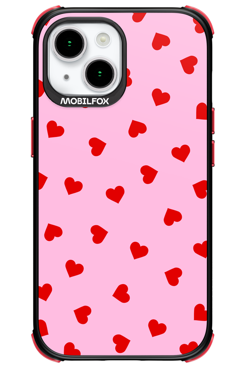 Sprinkle Heart Pink - Apple iPhone 15