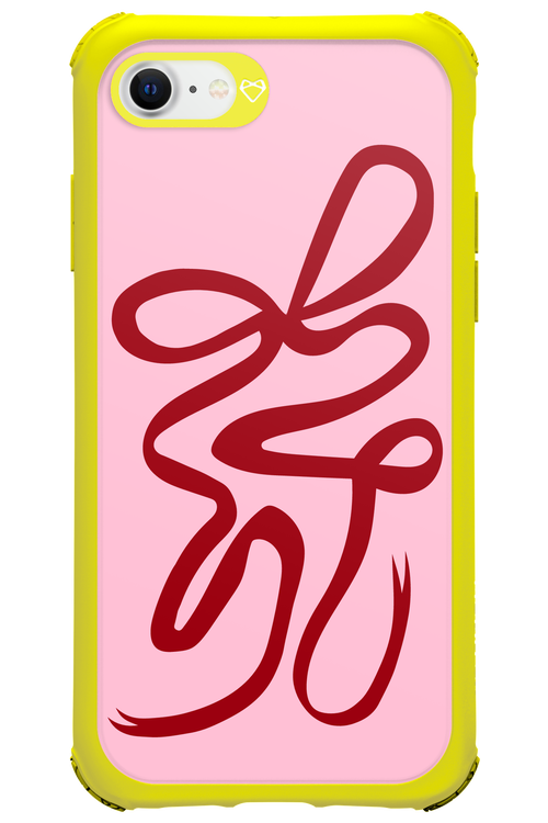 Burgundy Bow - Apple iPhone SE 2022