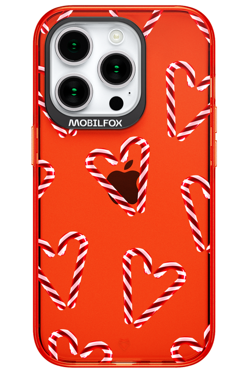 Candy Cane Hearts - Apple iPhone 15 Pro