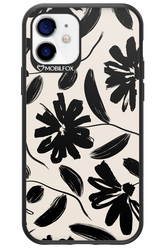 Monochrome Flowerss - Apple iPhone 12