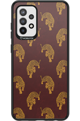 Burgundy Leopard Pattern - Samsung Galaxy A72
