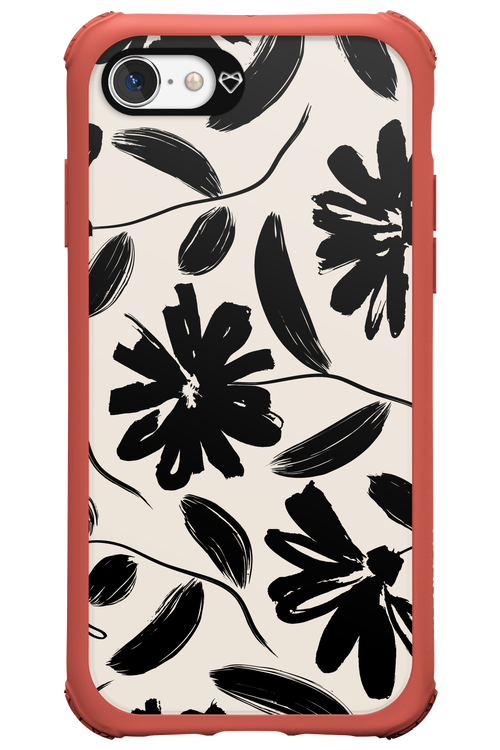 Monochrome Flowerss 2.0 - Apple iPhone 7