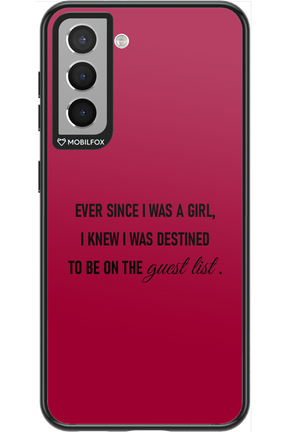 Guest List - Samsung Galaxy S21