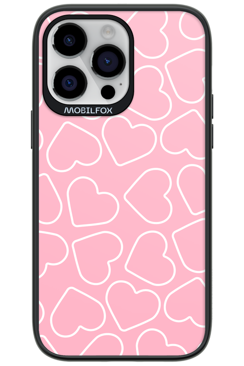 Line Heart Pink - Apple iPhone 14 Pro Max