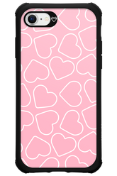 Line Heart Pink - Apple iPhone SE 2022