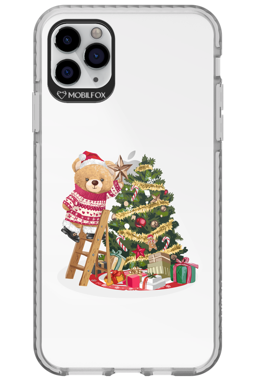Christmas Bear (Transparent) - Apple iPhone 11 Pro Max