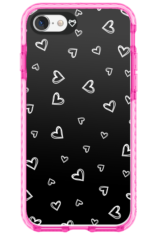 Monochrome Hearts 2.0 - Apple iPhone SE 2022