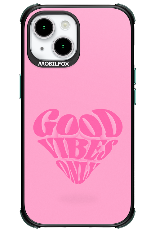 Good Vibes Heart - Apple iPhone 15