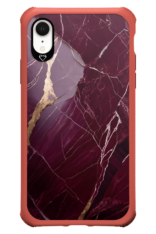 Burgundy Marble - Apple iPhone XR