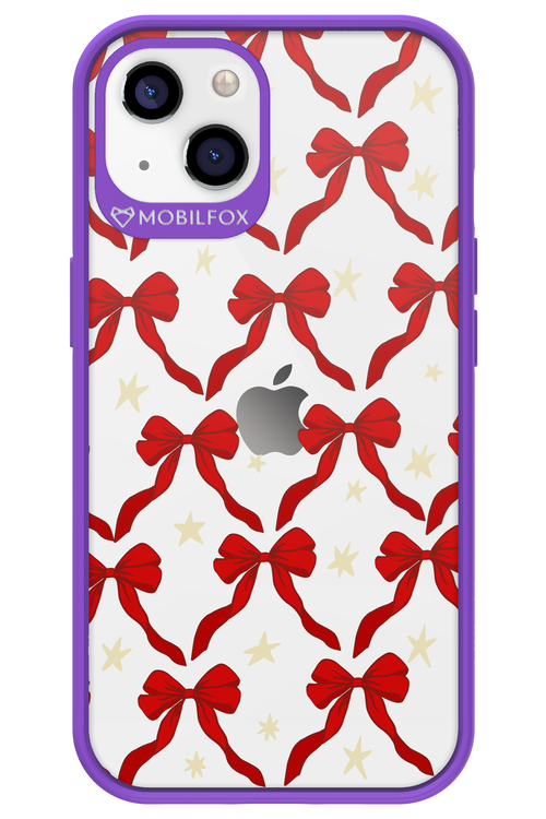 Bow & Stars (Transparent) - Apple iPhone 13