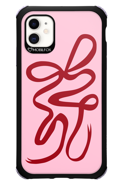Burgundy Bow - Apple iPhone 11