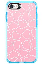 Line Heart Pink - Apple iPhone 7