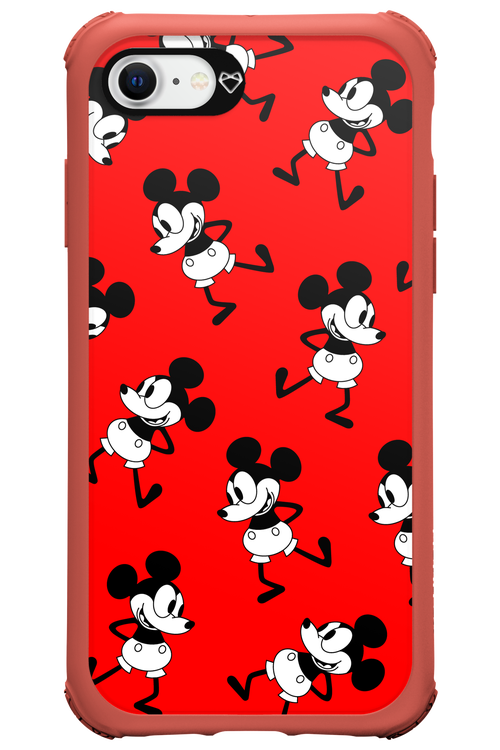 Iconic Mouse (red pattern) - Apple iPhone SE 2022