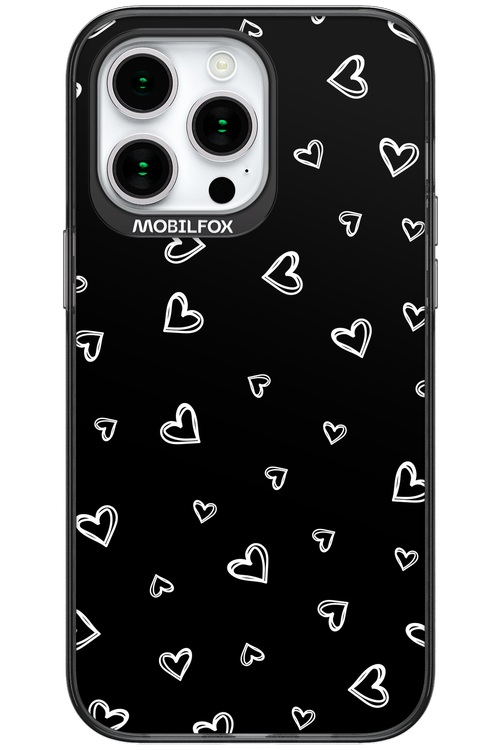 Monochrome Hearts 2.0 - Apple iPhone 15 Pro Max