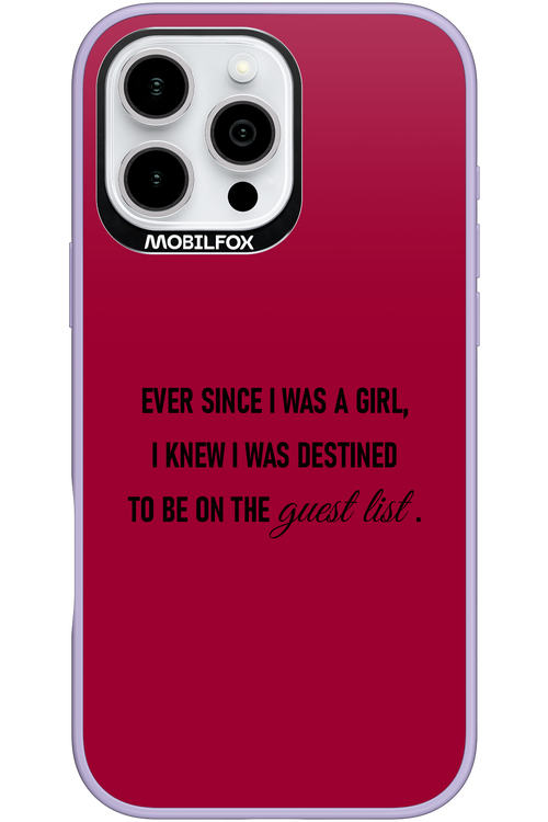 Guest List - Apple iPhone 16 Pro Max