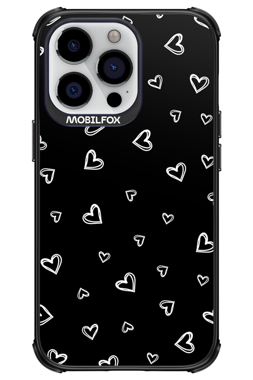 Monochrome Hearts 2.0 - Apple iPhone 13 Pro