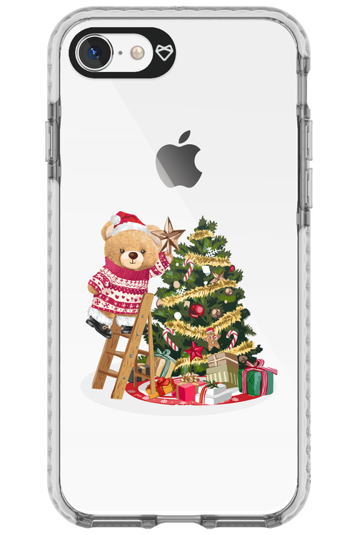 Christmas Bear (Transparent) - Apple iPhone 8