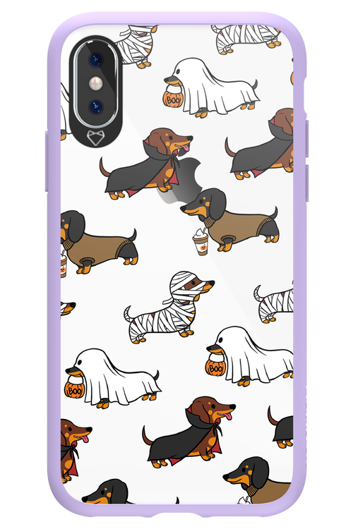 Scary Dachshund (Transparent) - Apple iPhone X