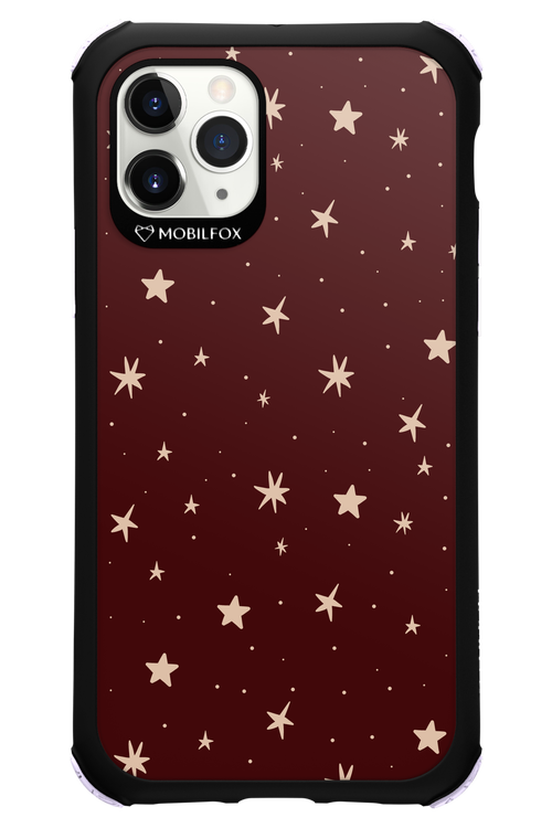 Burgundy Stars - Apple iPhone 11 Pro