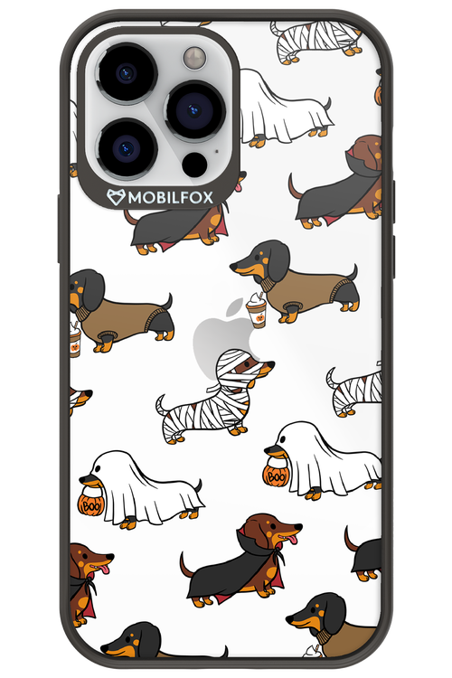 Scary Dachshund (Transparent) - Apple iPhone 13 Pro Max
