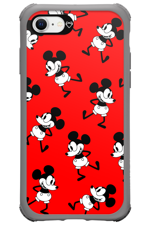 Iconic Mouse (red pattern) - Apple iPhone SE 2022