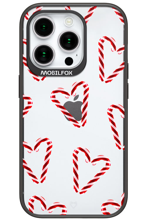 Candy Cane Hearts - Apple iPhone 15 Pro