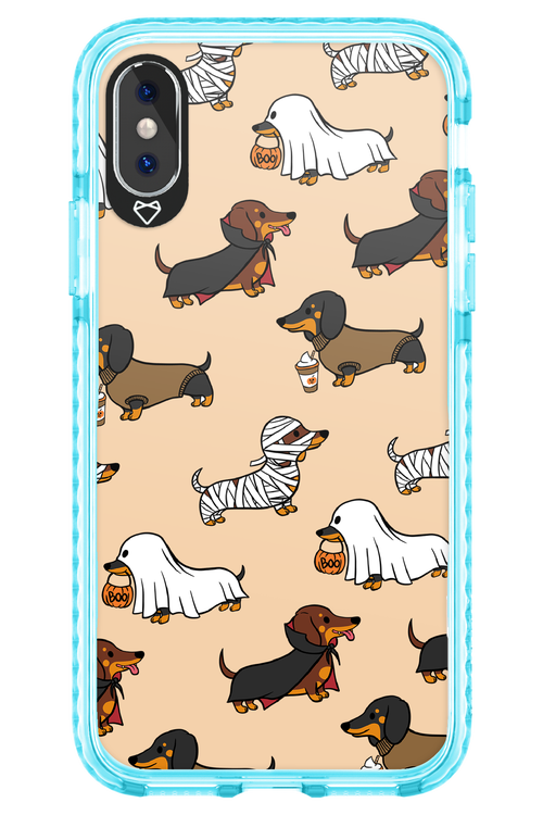 Scary Dachshund - Apple iPhone X