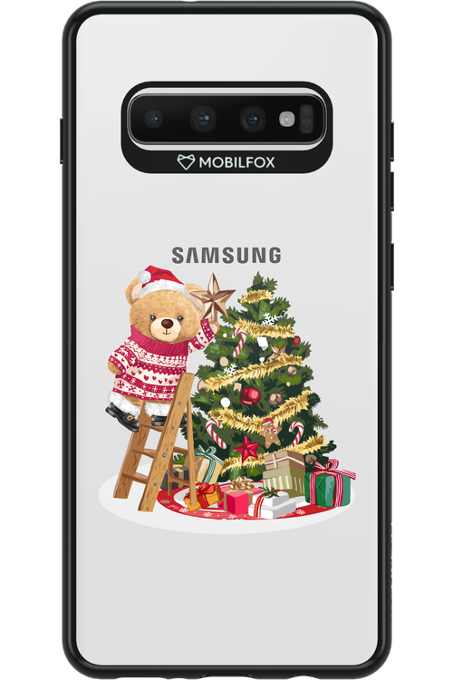 Christmas Bear (Transparent) - Samsung Galaxy S10+