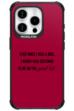 Guest List - Apple iPhone 15 Pro