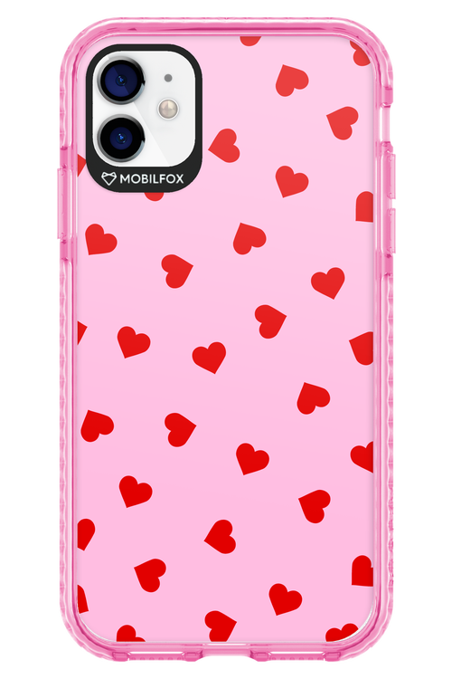 Sprinkle Heart Pink - Apple iPhone 11