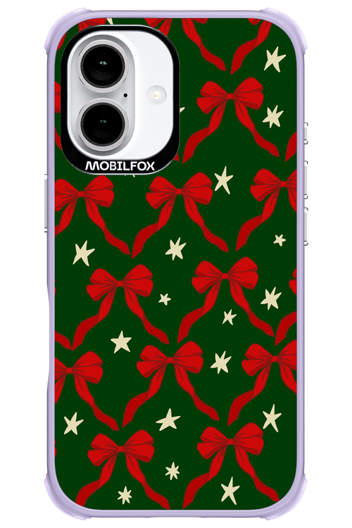Bow & Stars (Green) - Apple iPhone 16