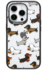 Scary Dachshund (Transparent) - Apple iPhone 15 Pro