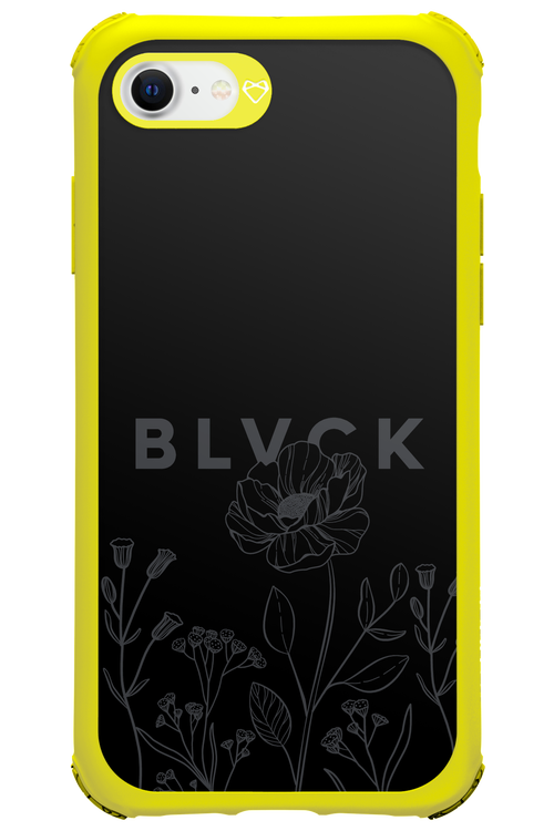 Black Flowers - Apple iPhone 8