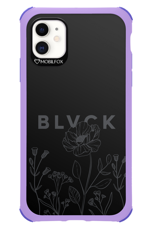 Black Flowers - Apple iPhone 11