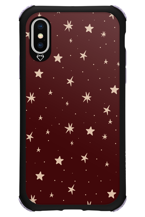 Burgundy Stars - Apple iPhone XS